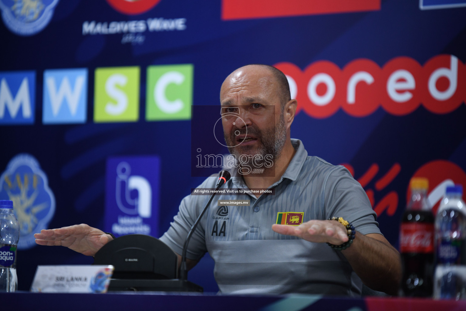 Match Day 3, Pre-match Press Conference of SAFF Championship 2021 held on 06th October 2021 at Galholhu National Stadium, Male', Maldives