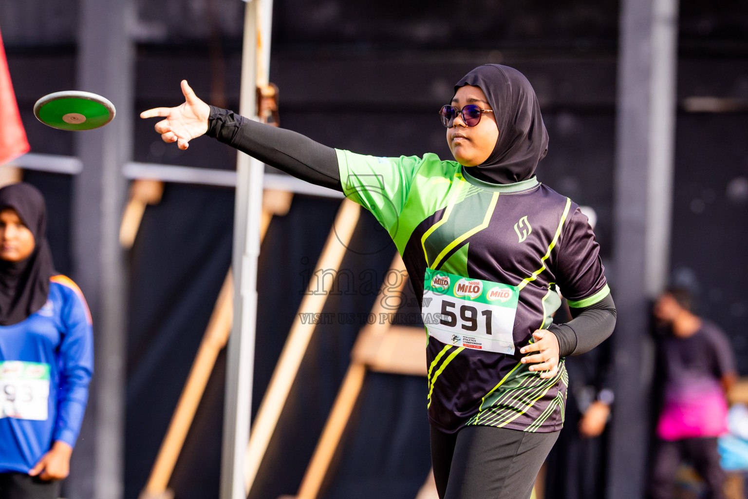 Day 6 of Inter-school Athletics Championship 2025 held in Ekuveni Synthetic Track, Male', Maldives on Sunday, 12th October 2025. Photos by: Nausham Waheed / Images.mv