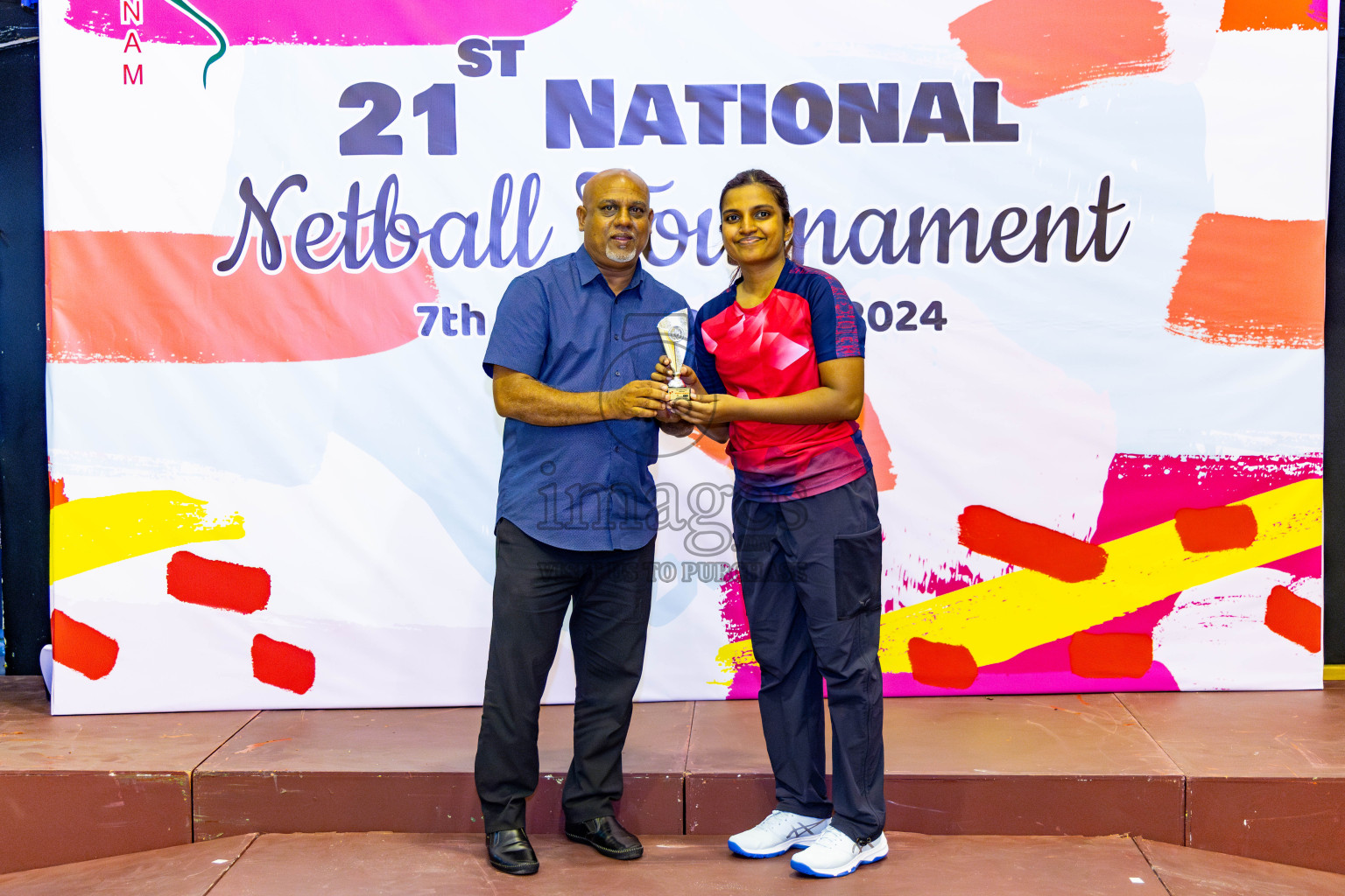 Club Matrix vs Club Green Streets in Final of 21st National Netball Tournament was held in Social Canter at Male', Maldives on Wednesday, 22nd May 2024. Photos: Nausham Waheed / images.mv