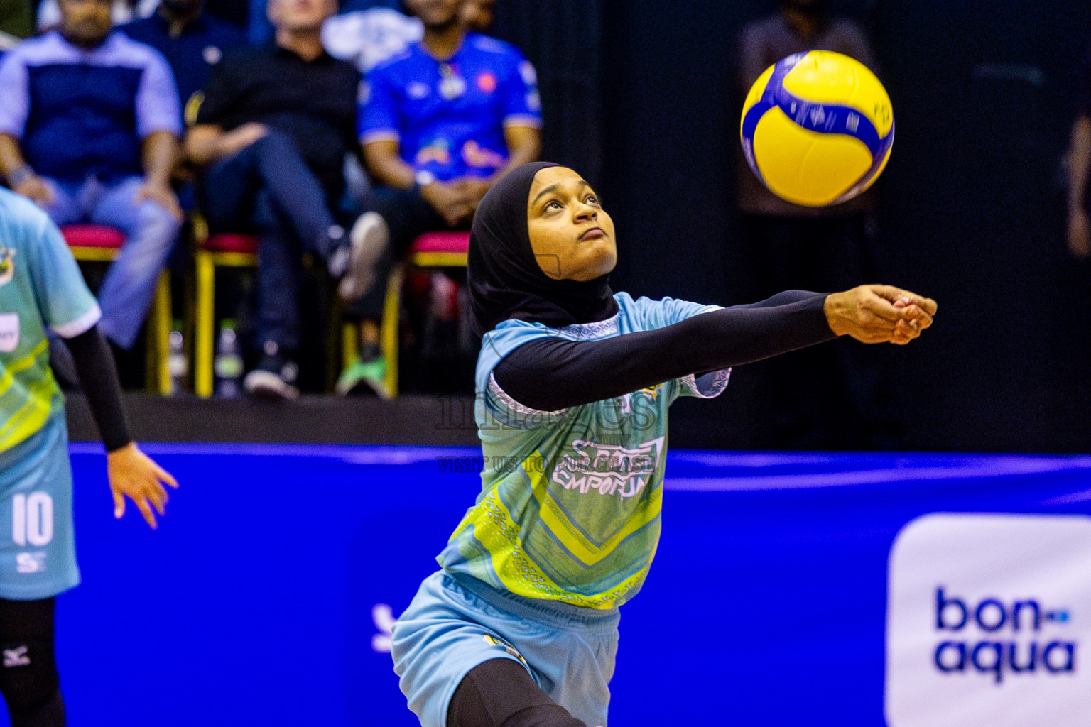 Police Club vs Club Wamco in the Final of Women's Division of National Volleyball Championship 2025 held in Male', Maldives on Sunday, 4th May 2025 at Social Center Indoor Hall Photos By: Nausham Waheed / images.mv