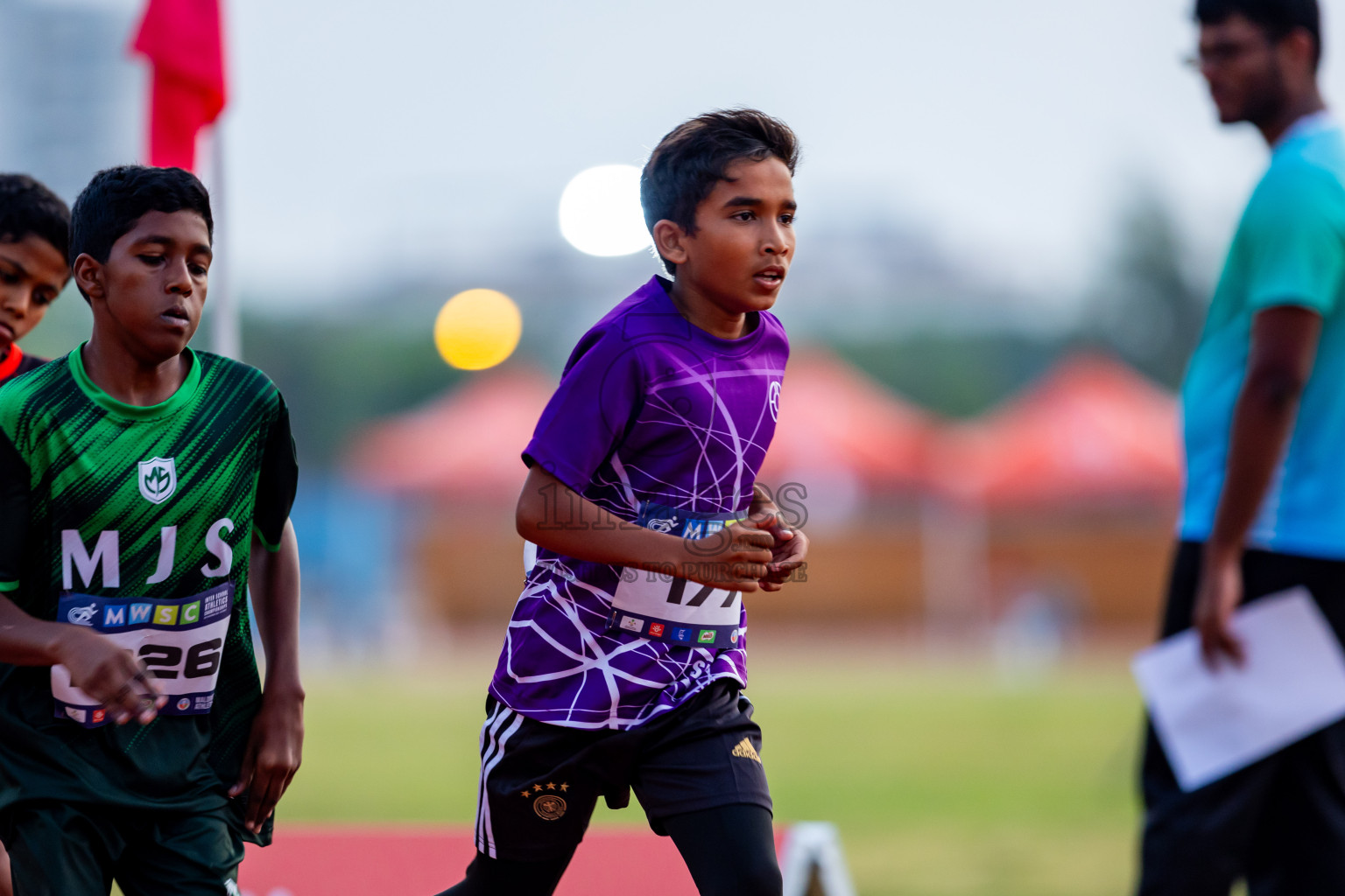 Day 5 of MWSC Interschool Athletics Championships 2024 held in Hulhumale Running Track, Hulhumale, Maldives on Wednesday, 13th November 2024. Photos by: Nausham Waheed / Images.mv