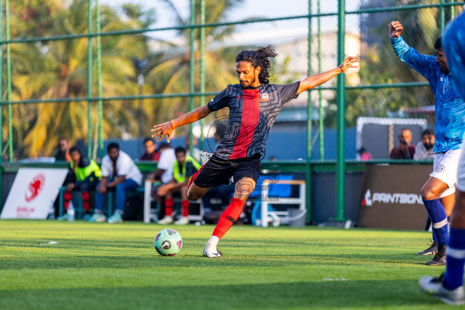 Bows vs Holiday SC in Day 10 of BG Futsal Challenge 2024 was held on Thursday, 21st March 2024, in Male', Maldives Photos: Nausham Waheed / images.mv