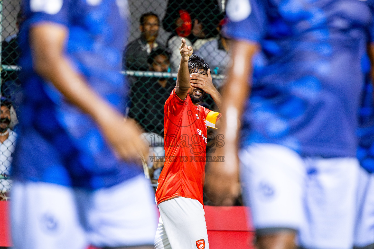 Sheesha vs Hulhumale Hospital in Day 13 of Office League 2025 was held on Monday, 28th April 2025 in Hulhumale', Maldives. Photos: Nausham Waheed / images.mv