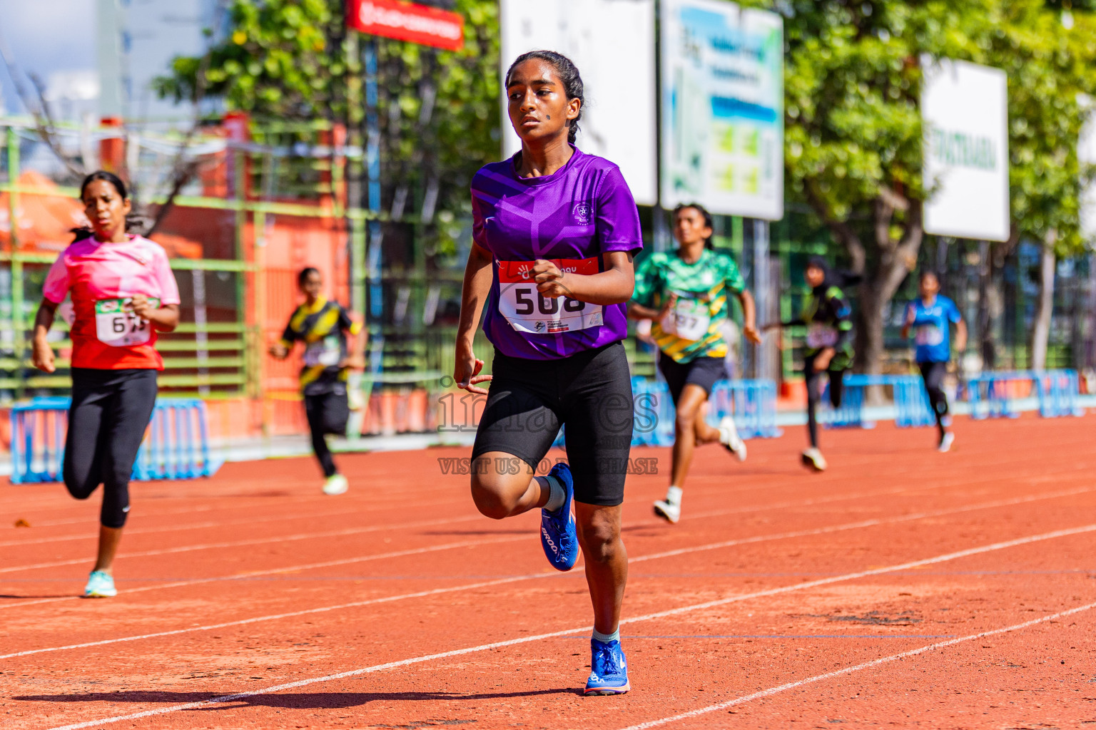 Day 2 of Inter-school Athletics Championship 2025 held in Ekuveni Synthetic Track, Male', Maldives on Tuesday, 07th October 2025. Photos by: Areef Adam / Images.mv