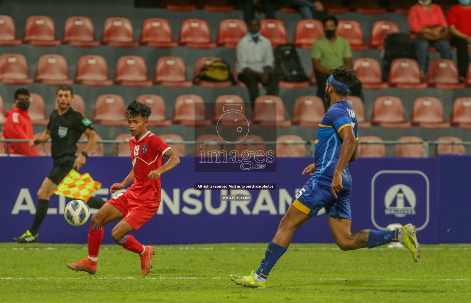 Nepal vs Sri Lanka in SAFF Championship 2021 held on 4th October 2021 in Galolhu National Stadium, Male', Maldives