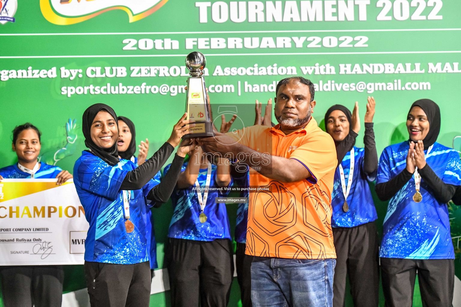 Final of Milo 6th Inter Office Handball Tournament 2022 - Photos by Nausham Waheed