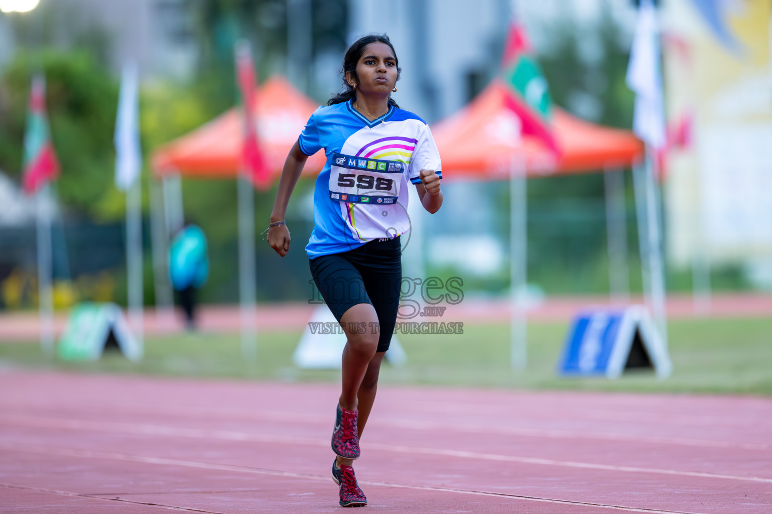 Day 2 of MWSC Interschool Athletics Championships 2024 held in Hulhumale Running Track, Hulhumale, Maldives on Sunday, 10th November 2024. Photos by: Ismail Thoriq / Images.mv