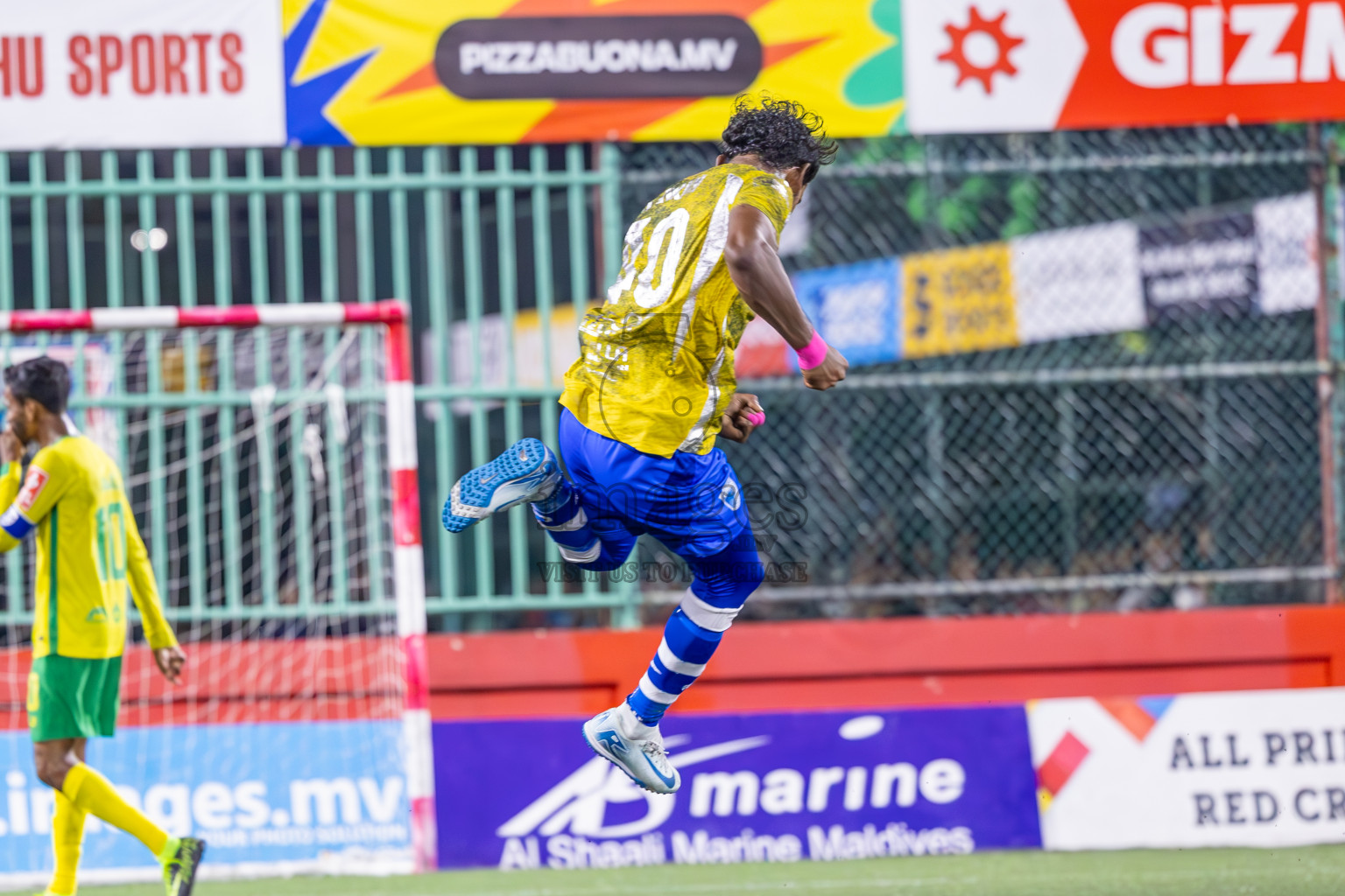 AA Mathiveri vs GDh Vaadhoo in the Quarter Final of Golden Futsal Challenge 2025 held on Tuesday, 18th February 2025 in Hulhumale', Maldives. Photos: Ismail Thoriq / images.mv