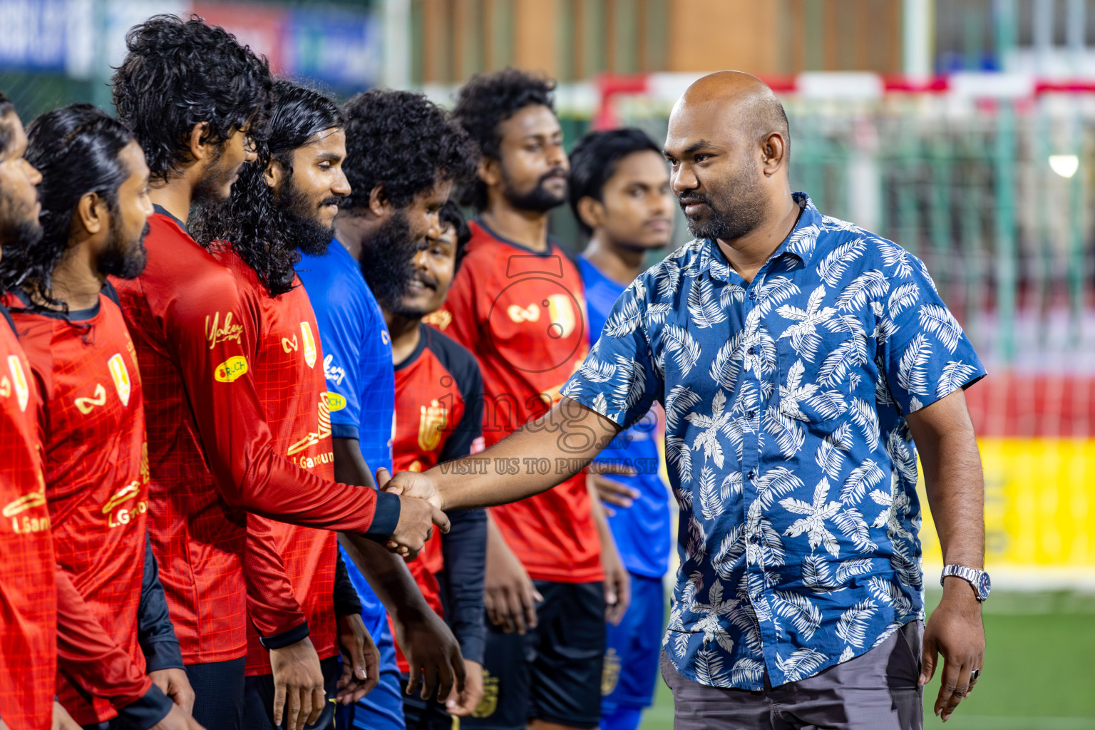 L. Gan VS Th. Omadhoo on Day 35 of Golden Futsal Challenge 2024 was held on Tuesday, 20th February 2024, in Hulhumale', Maldives 
Photos: Hassan Simah, / images.mv