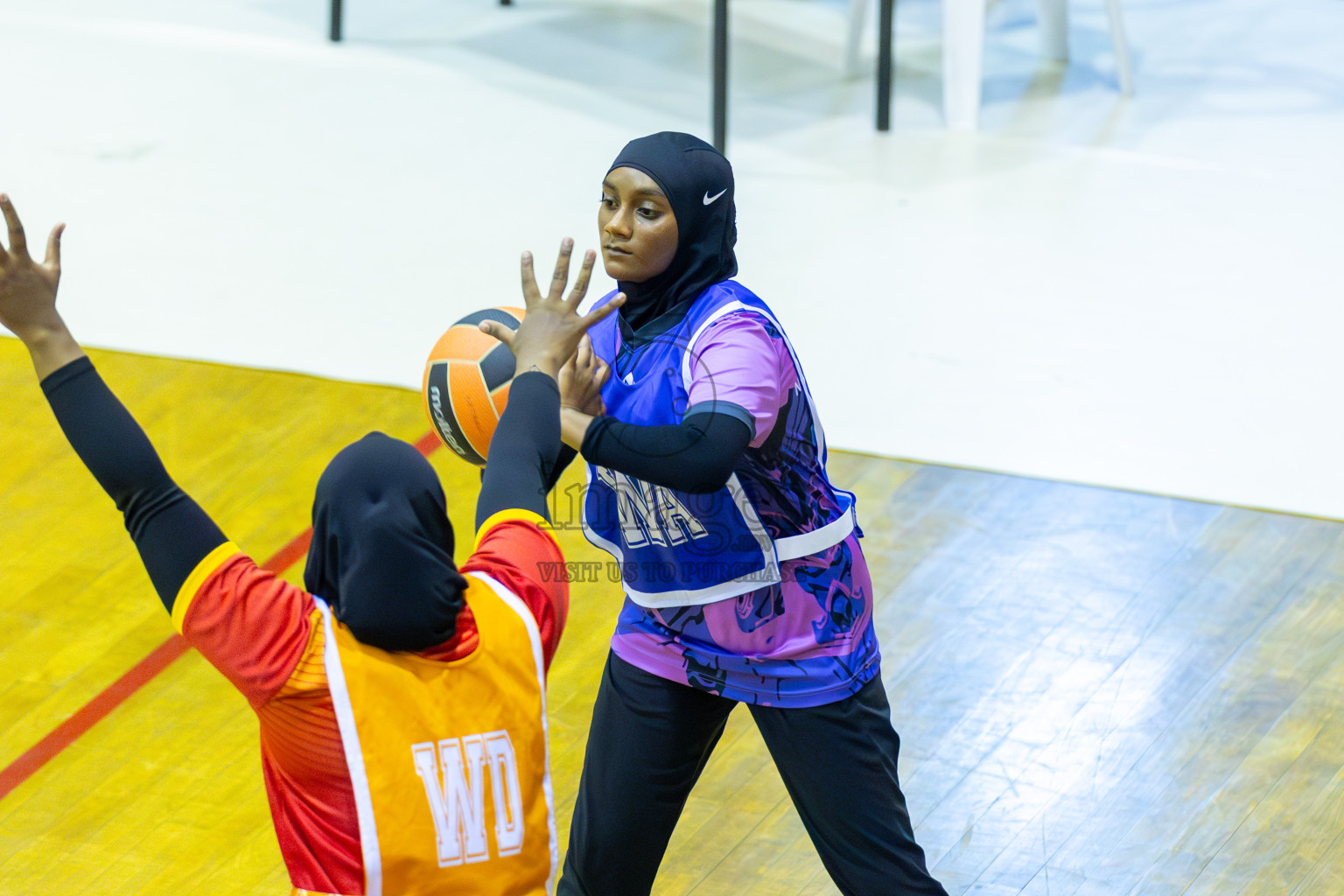 Day 4 of 21st National Netball Tournament was held in Social Canter at Male', Maldives on Saturday, 11th May 2024. Photos: Mohamed Mahfooz Moosa / images.mv