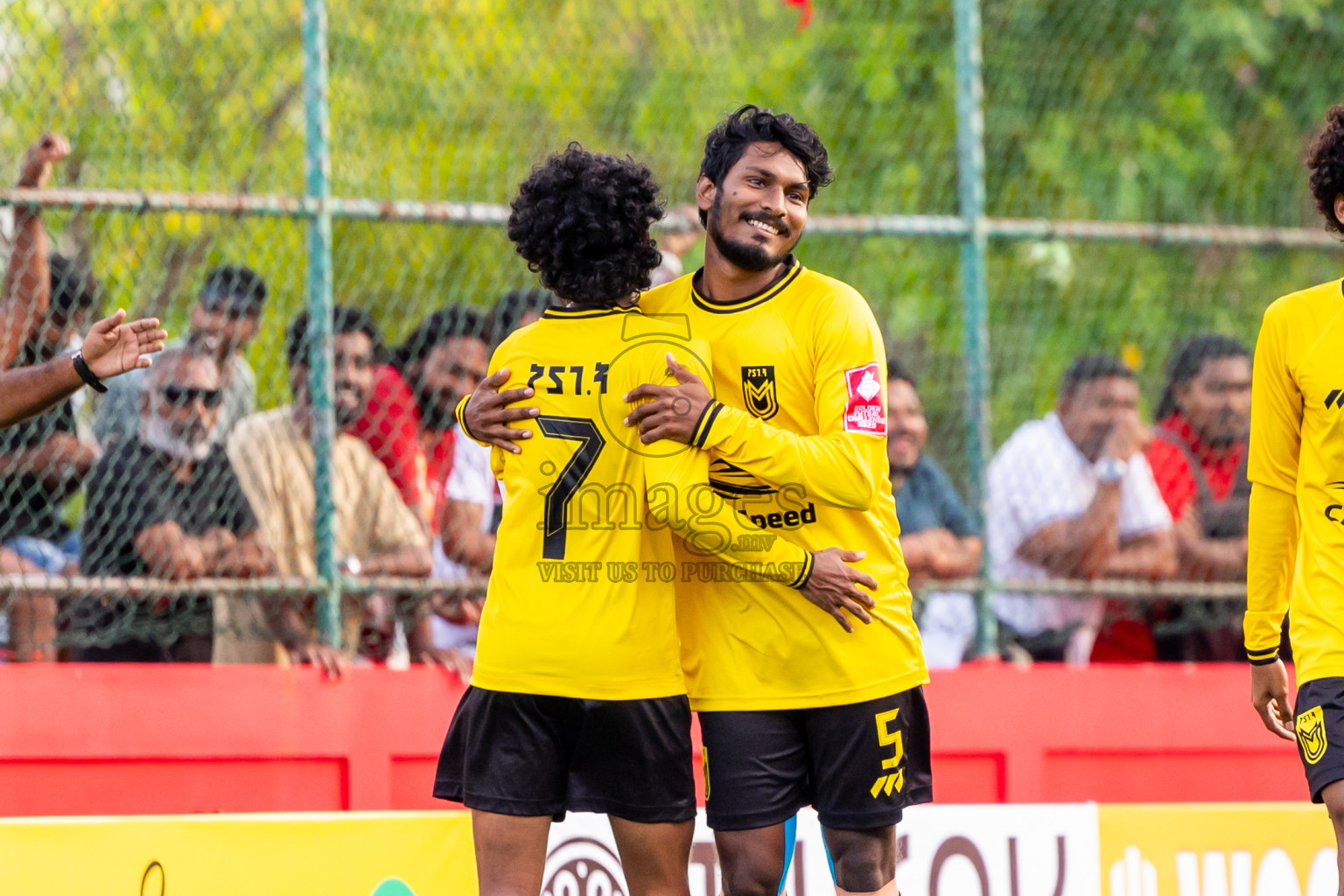 F Nilandhoo vs F Magoodhoo in Day 12 of Golden Futsal Challenge 2025 was held on Thursday, 16th January 2025, in Hulhumale', Maldives Photos: Nausham Waheed  / images.mv
