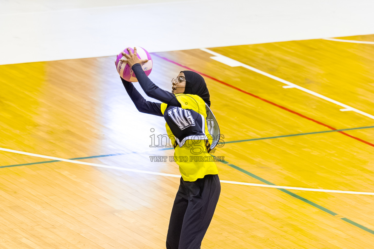 S.C. Shining Star vs KYRC in the Semi-finals of 24th Milo Netball Association Championship was held in Social Center at Male', Maldives on Wednesday, 10th September 2025. Photos: Mohamed Mahfooz Moosa / images.mv