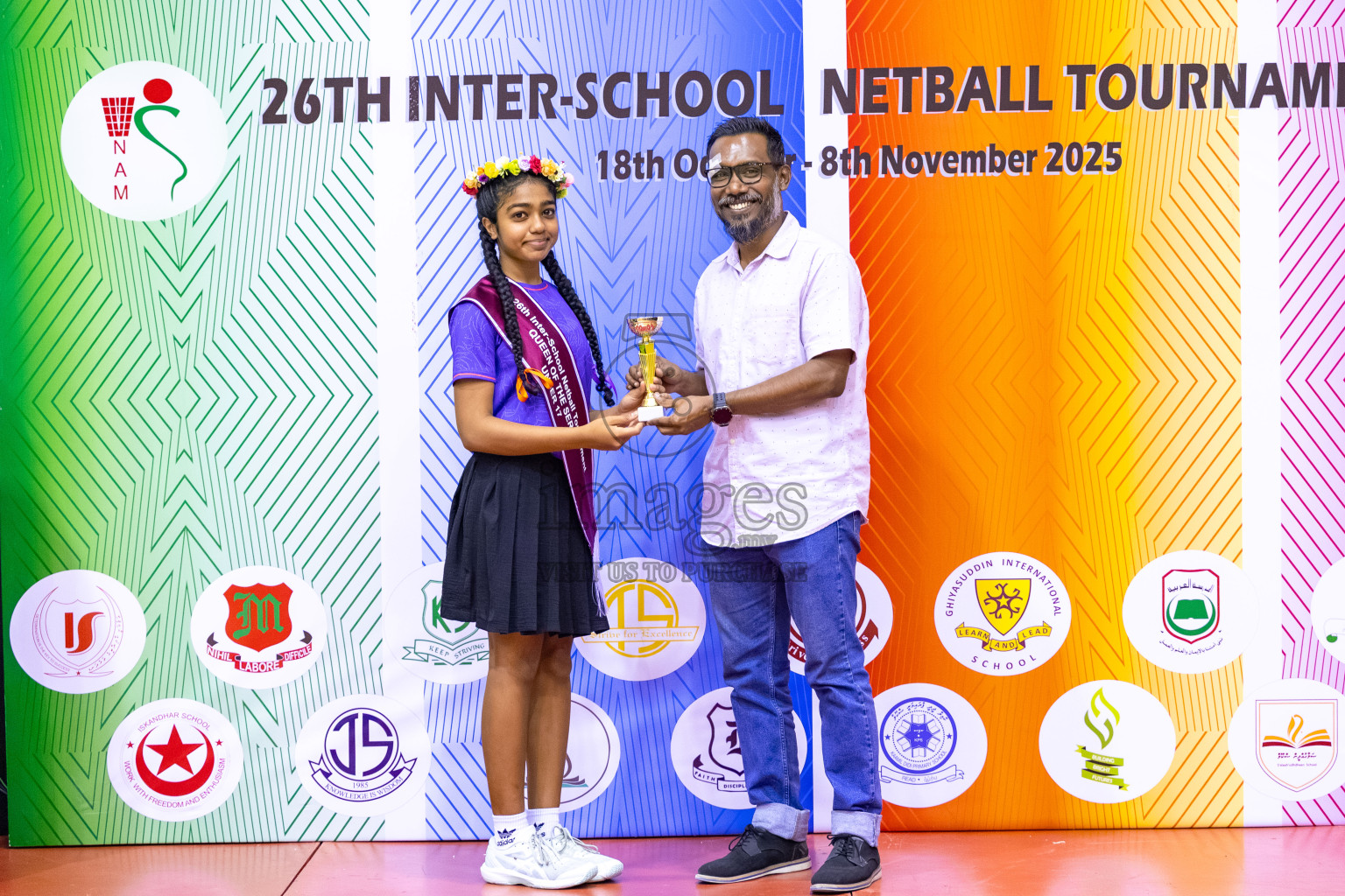 Finals of 26th Inter-School Netball Tournament 2025 was held in Social Center Indoor Hall on Saturday, 8th November 2025. Photos: Mohamed Mahfooz Moosa / images.mv