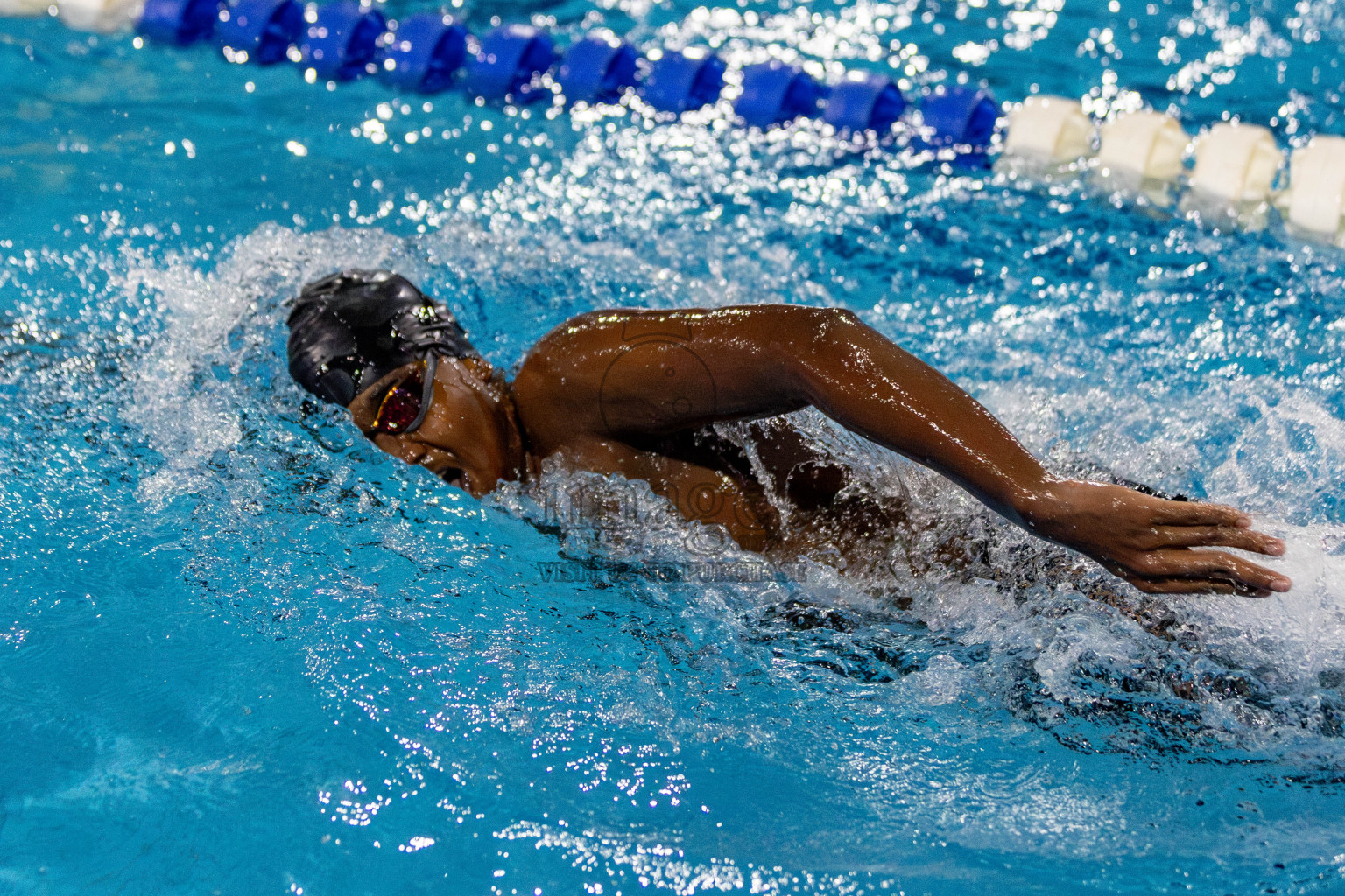 Day 2 of National Swimming Competition 2024 held in Hulhumale', Maldives on Saturday, 14th December 2024. Photos: Hassan Simah / images.mv