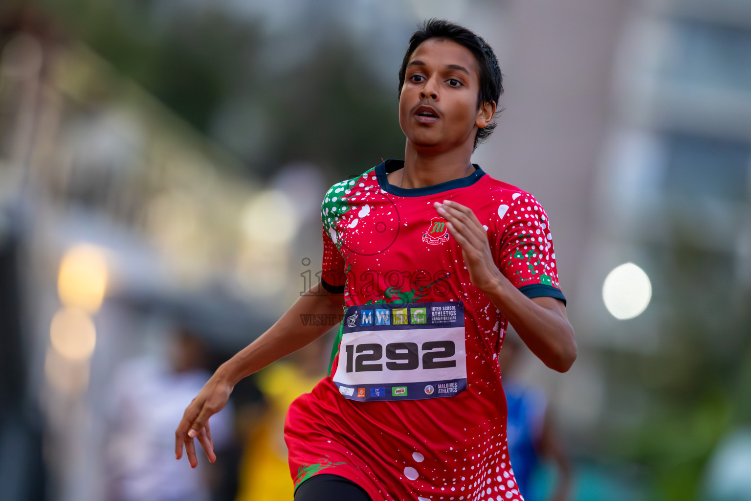 Day 2 of MWSC Interschool Athletics Championships 2024 held in Hulhumale Running Track, Hulhumale, Maldives on Sunday, 10th November 2024. Photos by: Ismail Thoriq / Images.mv