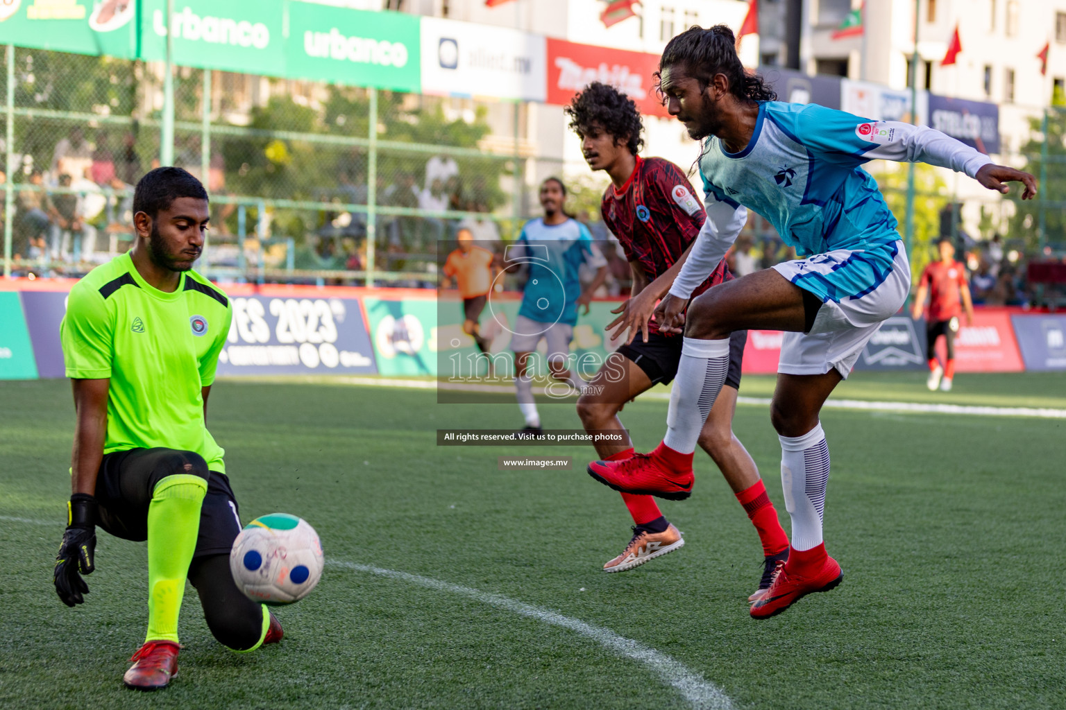 MACL vs Police Club in Club Maldives Cup 2023 held in Hulhumale, Maldives, on Saturday, 22nd July 2023. Photos: Hassan Simah / images.mv