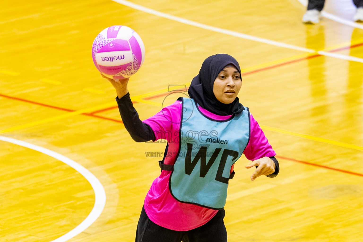 MV Netters vs N Sports A in Day 3 of 24th Milo Netball Association Championship held in Social Center at Male', Maldives on Wednesday, 3rd September 2025. Photos: Mohamed MahfoozMoosa / images.mv