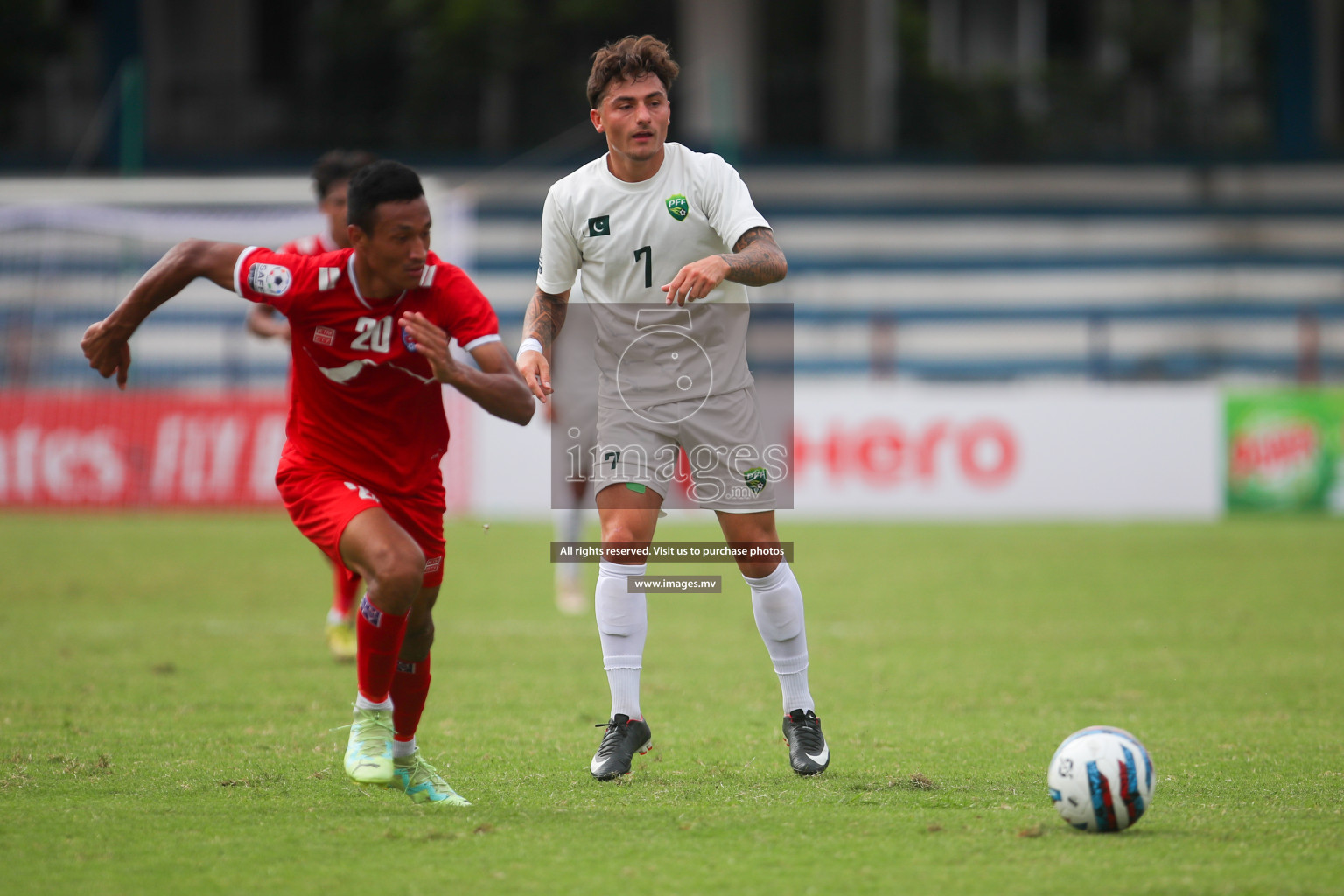 Nepal vs Pakistan in SAFF Championship 2023 held in Sree Kanteerava Stadium, Bengaluru, India, on Tuesday, 27th June 2023. Photos: Nausham Waheed, Hassan Simah / images.mv