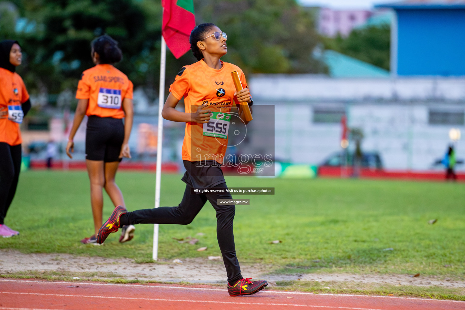 Day 2 of National Athletics Championship 2023 was held in Ekuveni Track at Male', Maldives on Friday, 24th November 2023. Photos: Hassan Simah / images.mv