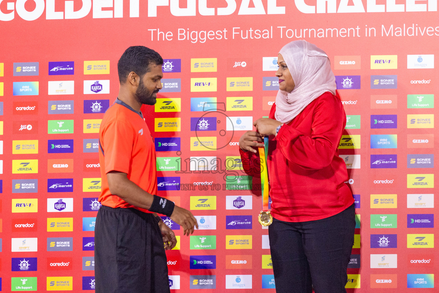 B Eydhafushi vs L Gan in the Final of Golden Futsal Challenge 2024 was held on Thursday, 7th March 2024, in Hulhumale', Maldives 
Photos: Ismail Thoriq / images.mv