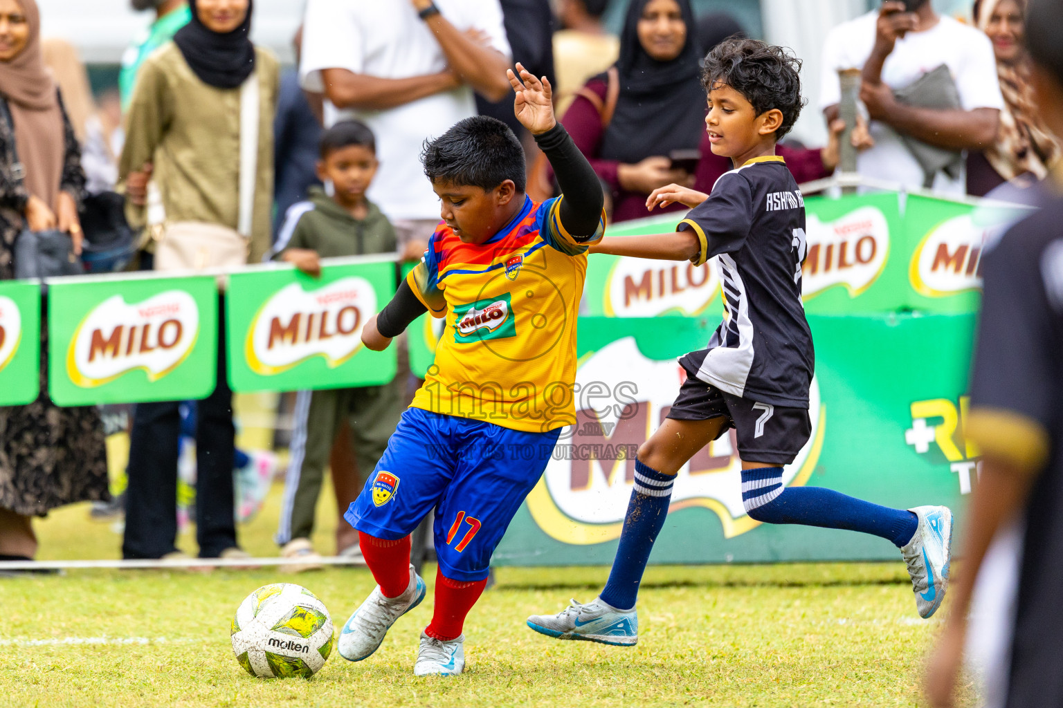 Day 1 of MILO SVAM Juniors 2025 (U-8) was held at Henveiru Stadium in Male', Maldives on Thursday, 26th June 2025. Photos: Mohamed Mahfooz Moosa / images.mv