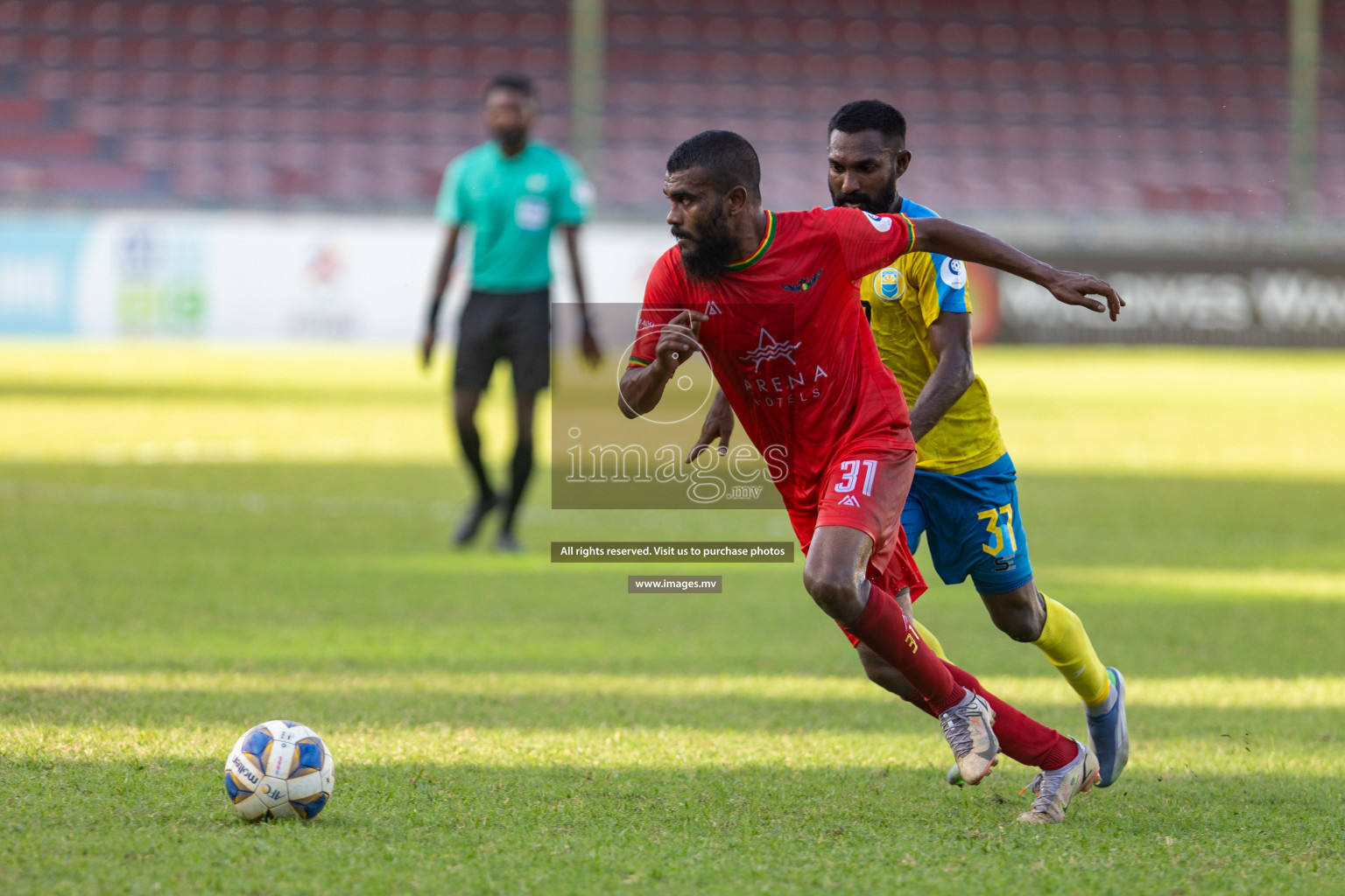 Club Valencia vs De Grande Sports Club in Ooredoo Dhivehi Premier League 2021/22 on 16th July 2022, held in National Football Stadium, Male', Maldives Photos: Hassan Simah/ Images mv