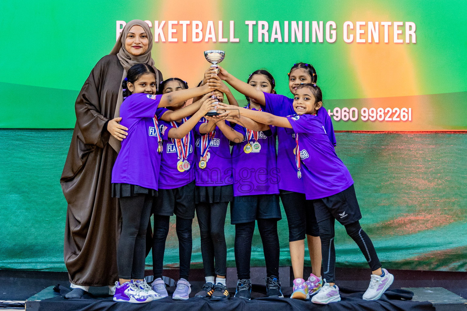 Day 3 of Milo 5 x 5 Junior Challenge 2025 - Basketball tournament held in Basketball Training Center, Male', Maldives on Saturday, 11th October 2025. Photos by: Nausham Waheed, Areef Adam / Images.mv
