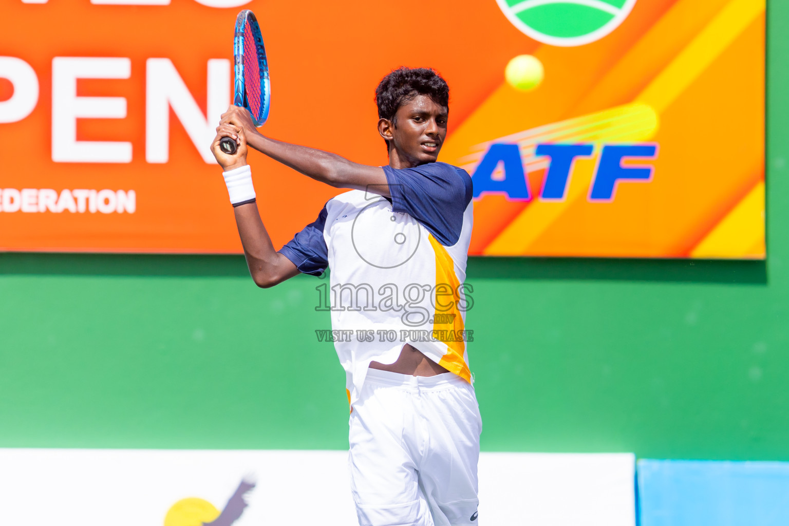 Day 8 of ATF Maldives Junior Open Tennis was held in Male' Tennis Court, Male', Maldives on Thursday, 19th December 2024. Photos: Nausham Waheed/ images.mv