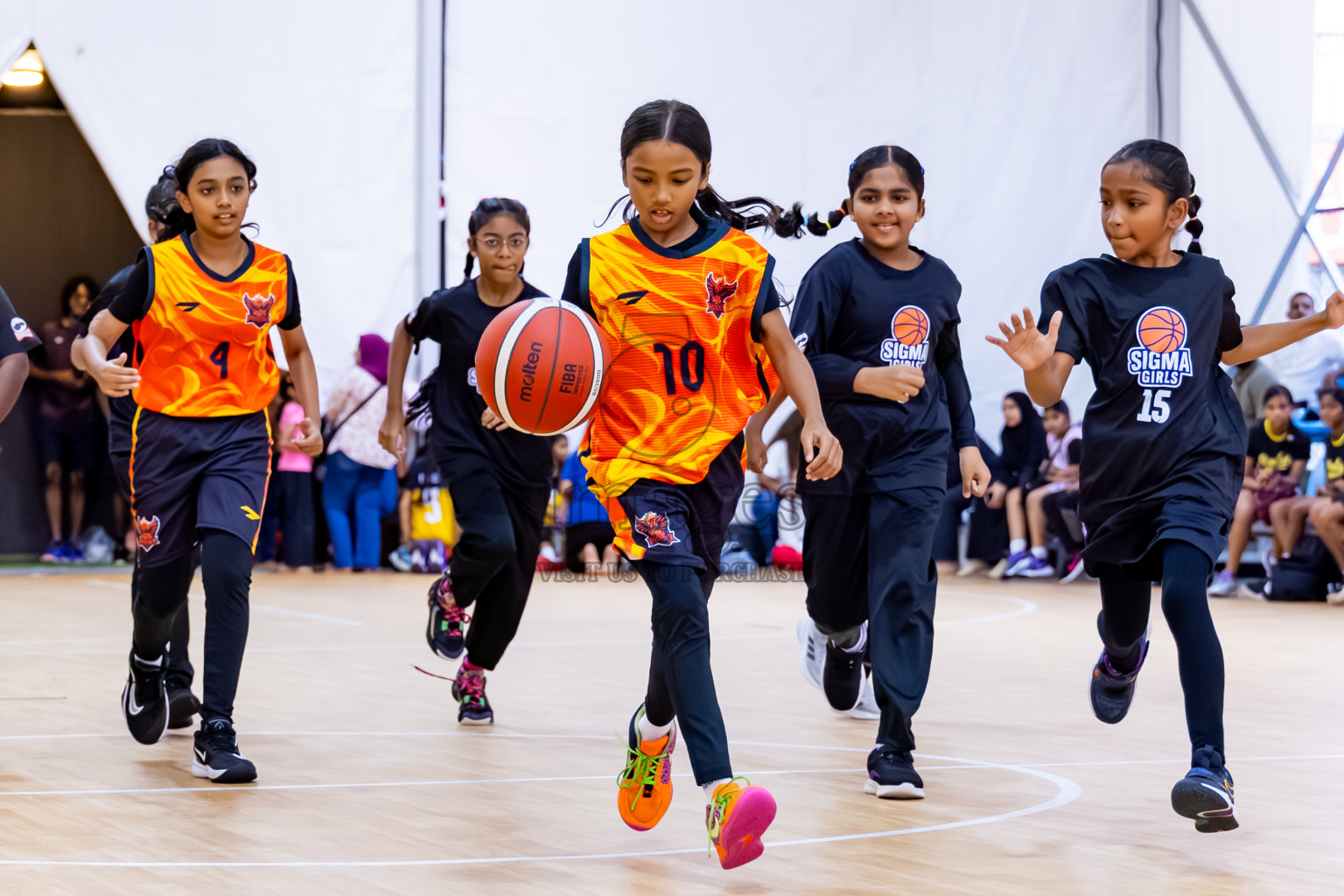 Day 3 of Milo 5 x 5 Junior Challenge 2025 - Basketball tournament held in Basketball Training Center, Male', Maldives on Saturday, 11th October 2025. Photos by: Nausham Waheed, Hassan Simah / Images.mv