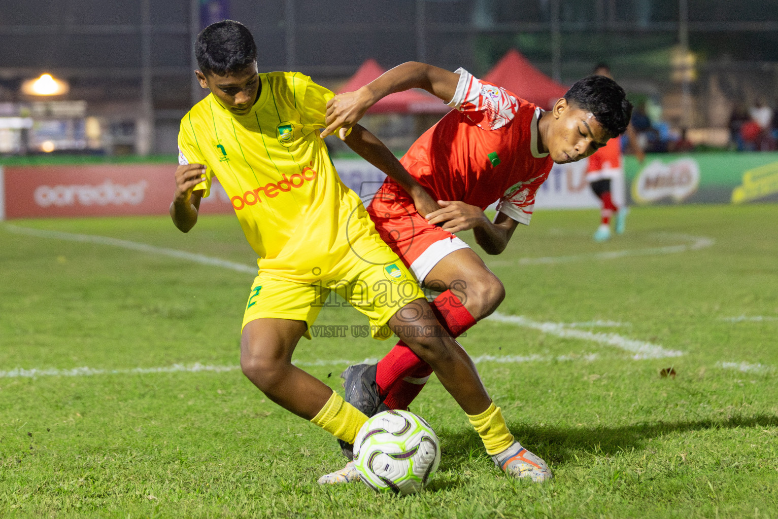 Maziya vs Hurriya (U14) in Day 4 of Dhivehi Youth League 2024 held at Henveiru Stadium on Thursday, 28th November 2024. Photos: Shuu Abdul Sattar/ Images.mv