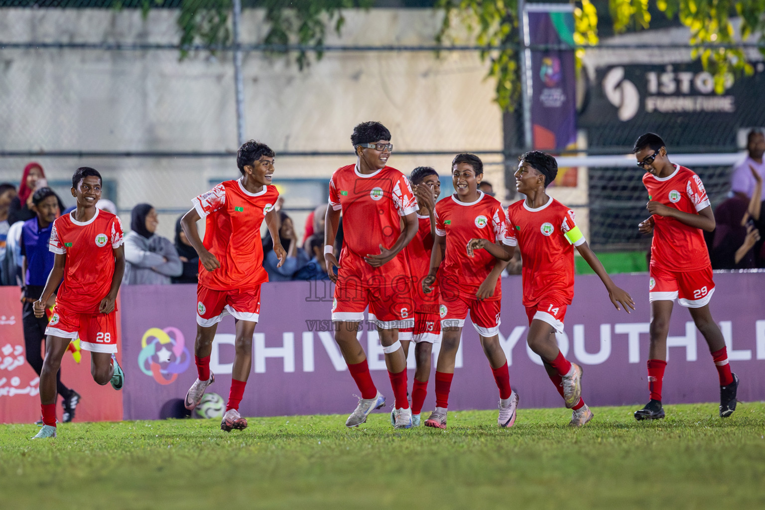 SUS vs Huriyya (U14) in Dhivehi Youth League 2024 - Day 2. Matches held at Henveiru Stadium on 22nd November 2024 , Friday. Photos: Shuu Abdul Sattar/ Images.mv