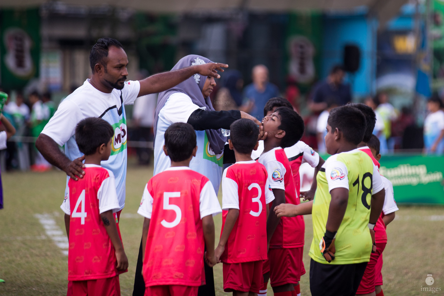 Milo Kids Football Fiesta Day 2 in Henveiru Grounds in Male', Maldives, Thursday, February 20th 2019 (Images.mv Photo/Suadh Abdul Sattar)