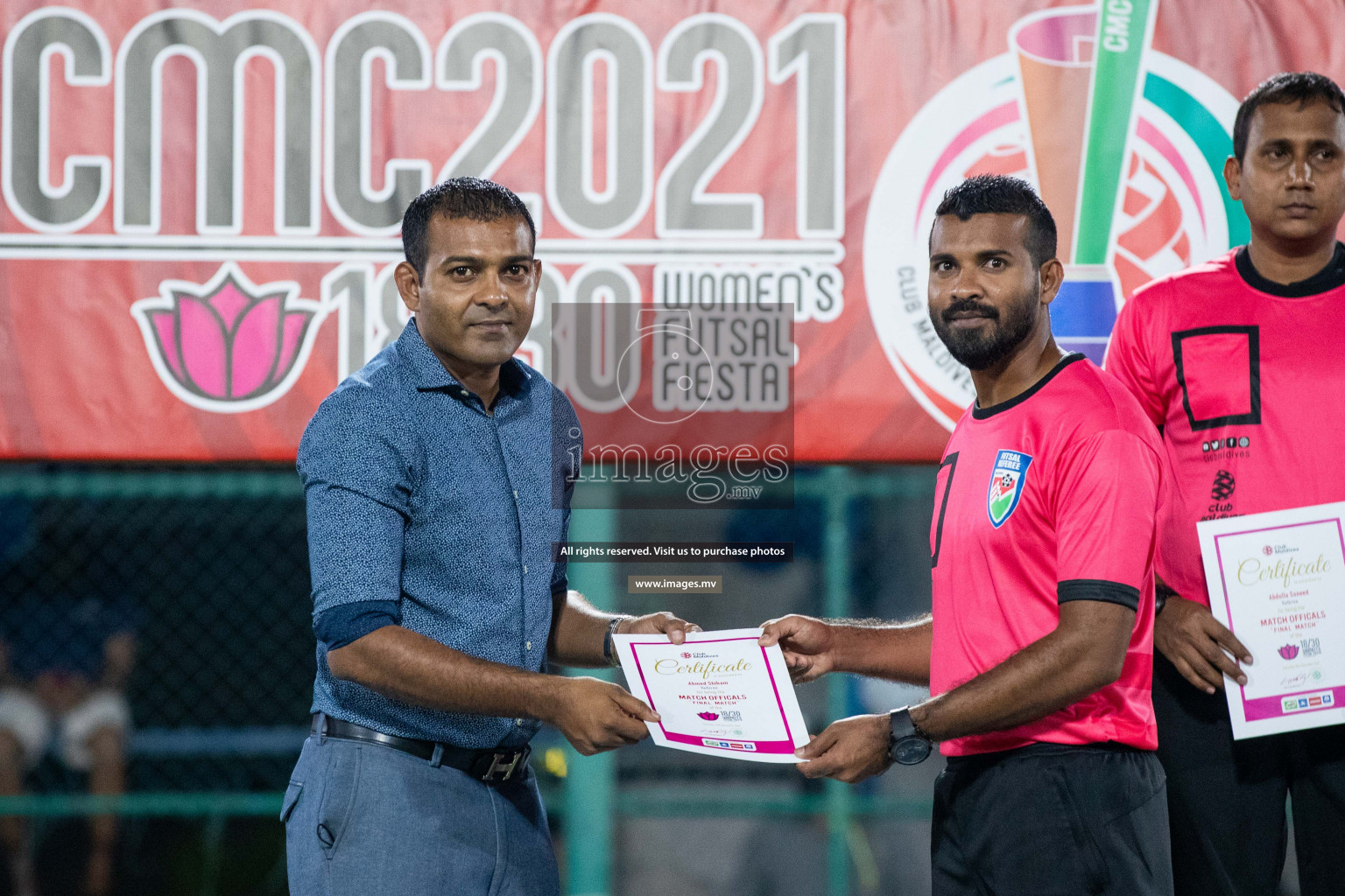 Ports Limited vs WAMCO - in the Finals 18/30 Women's Futsal Fiesta 2021 held in Hulhumale, Maldives on 18 December 2021. Photos by Nausham Waheed & Shuu Abdul Sattar