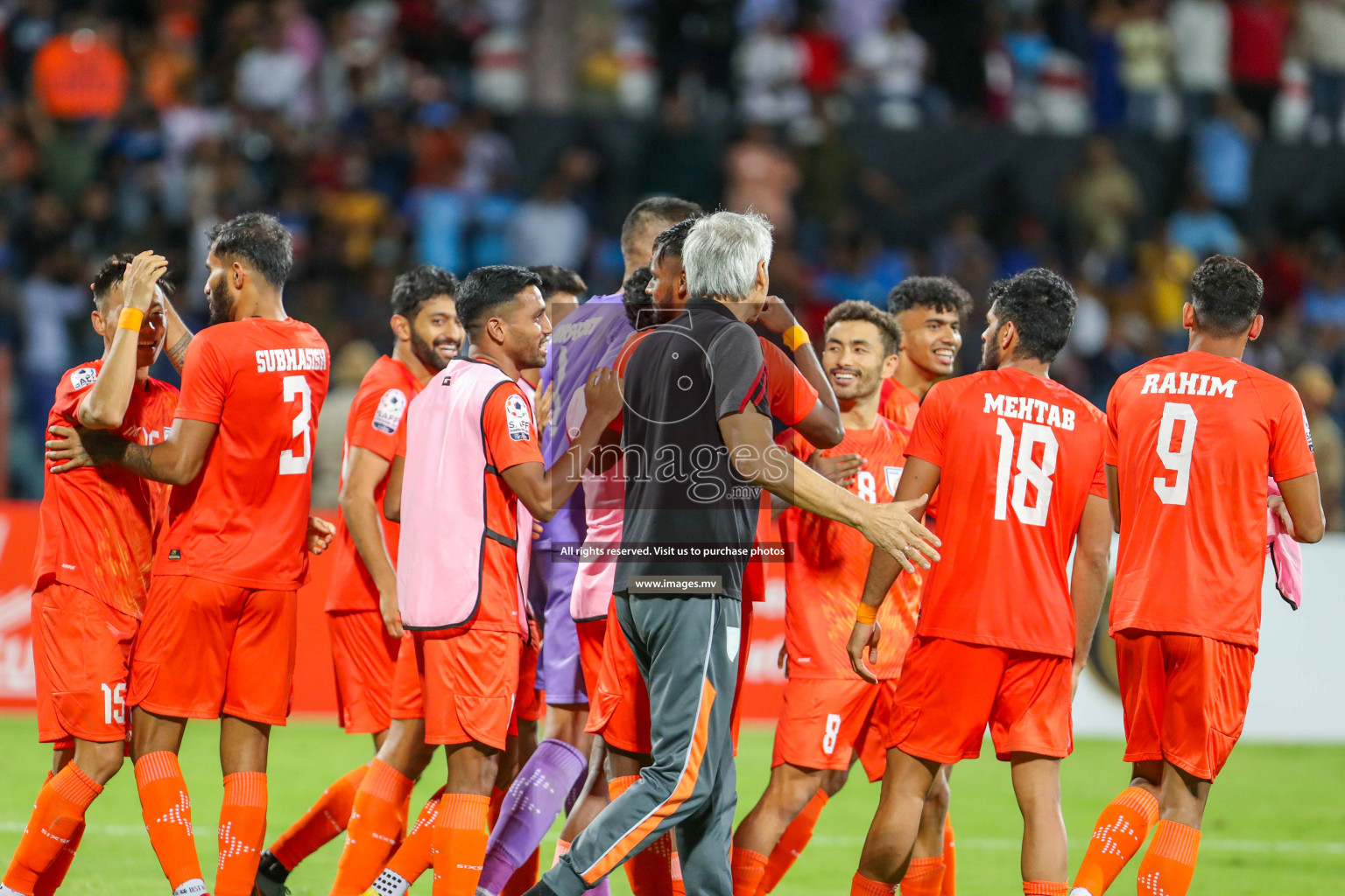 Kuwait vs India in the Final of SAFF Championship 2023 held in Sree Kanteerava Stadium, Bengaluru, India, on Tuesday, 4th July 2023. Photos: Hassan Simah / images.mv