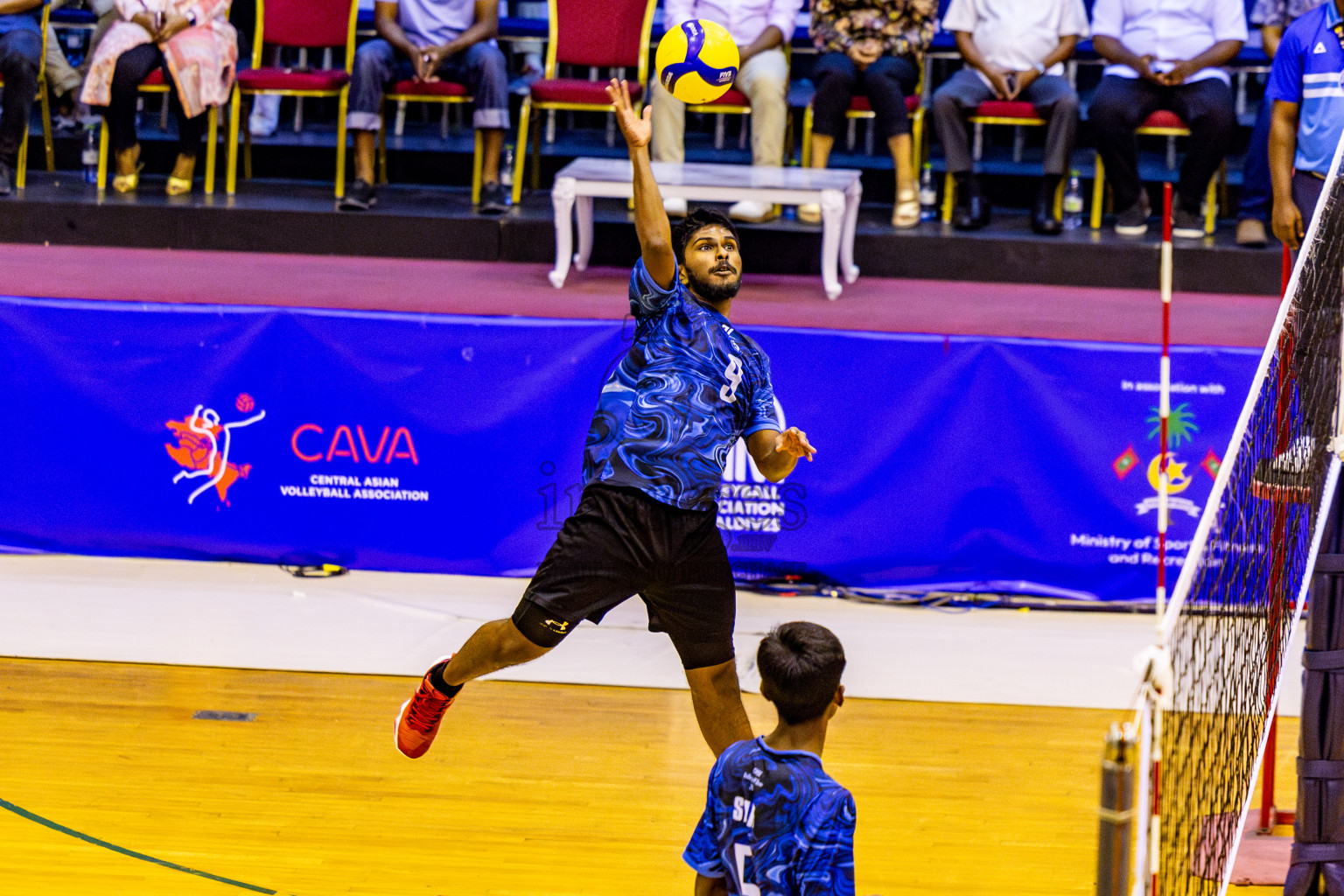 Finals of Interschool Volleyball Tournament 2024 was held in Social Center at Male', Maldives on Friday, 6th December 2024. Photos: Nausham Waheed / images.mv