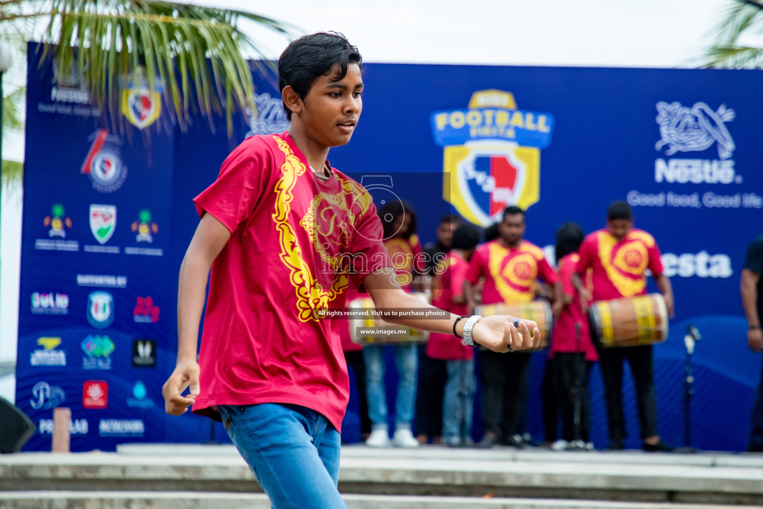 Draw Ceremony of Nestle' Kids Football Fiesta 2023 held in Artificial Beach, Male', Maldives on Saturday, 7th October 2023