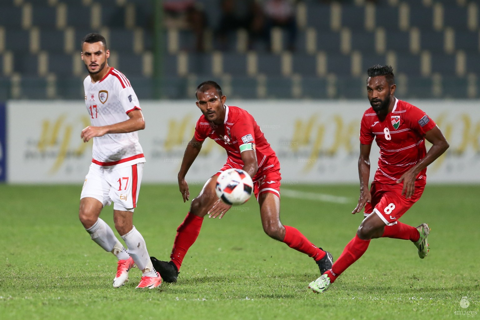 Asian Cup Qualifier between Maldives and Oman in National Stadium, on 10 October 2017 Male' Maldives. ( Images.mv Photo: Abdulla Abeedh )