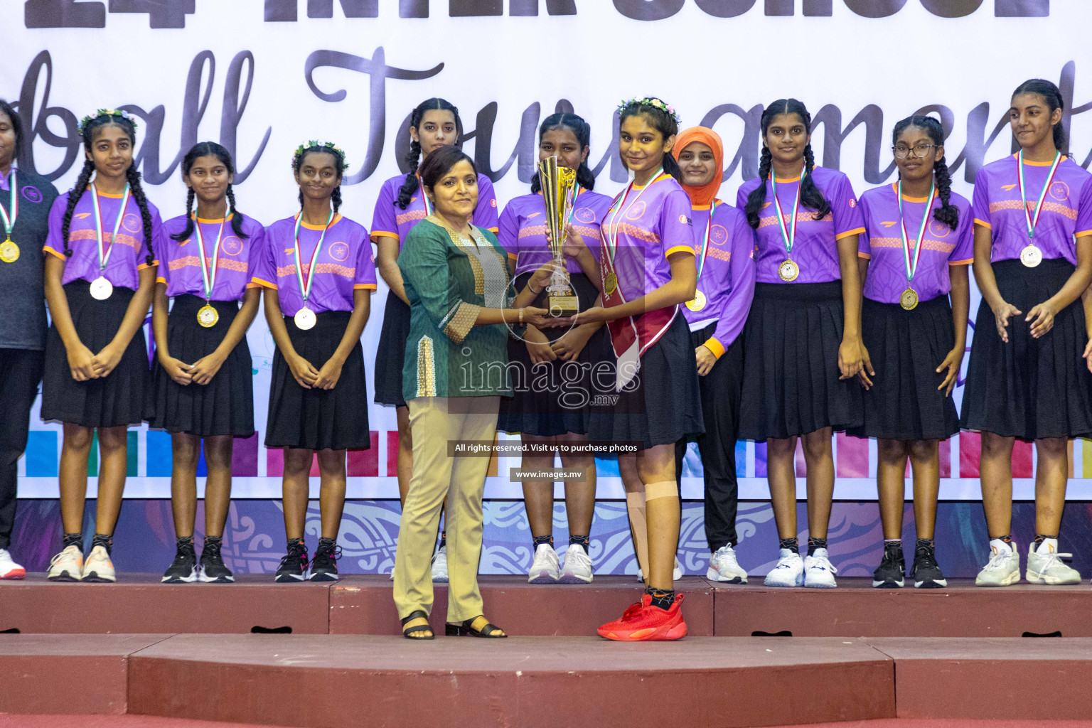 Final of 24th Interschool Netball Tournament 2023 was held in Social Center, Male', Maldives on 7th November 2023. Photos: Nausham Waheed / images.mv