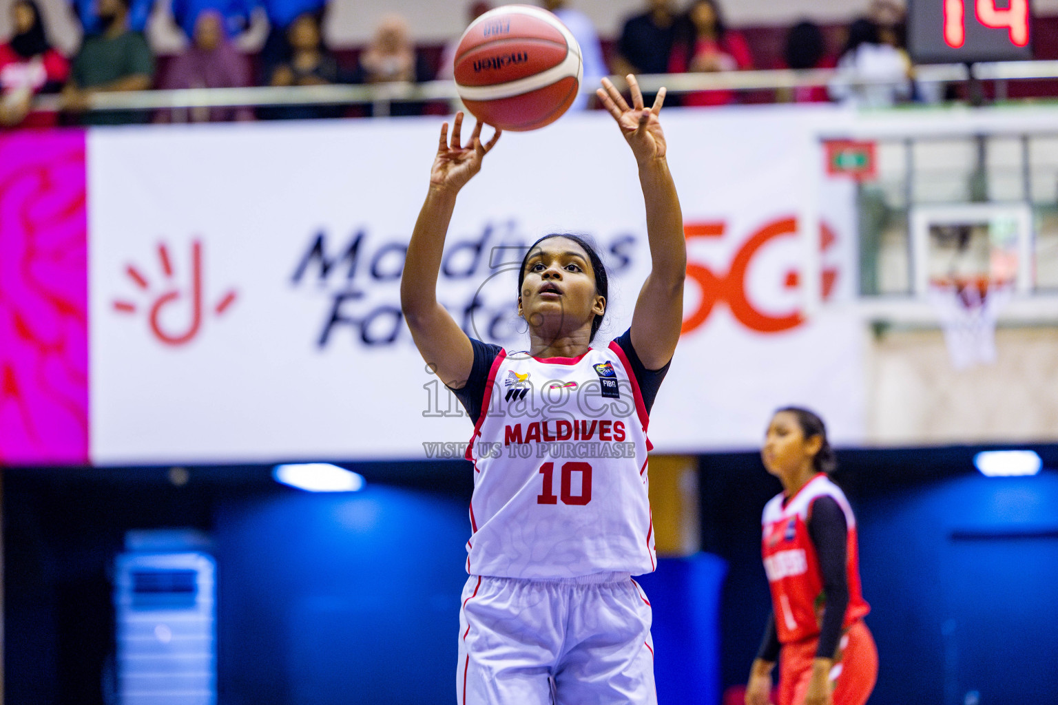 Maldives vs Bangladesh in Day 1 of Under 16 Woman's Asian Cup SABA Qualifiers 2025 was held in Social Center, Male', Maldives on 12th June 2025. Photos: Nausham Waheed / images.mv
