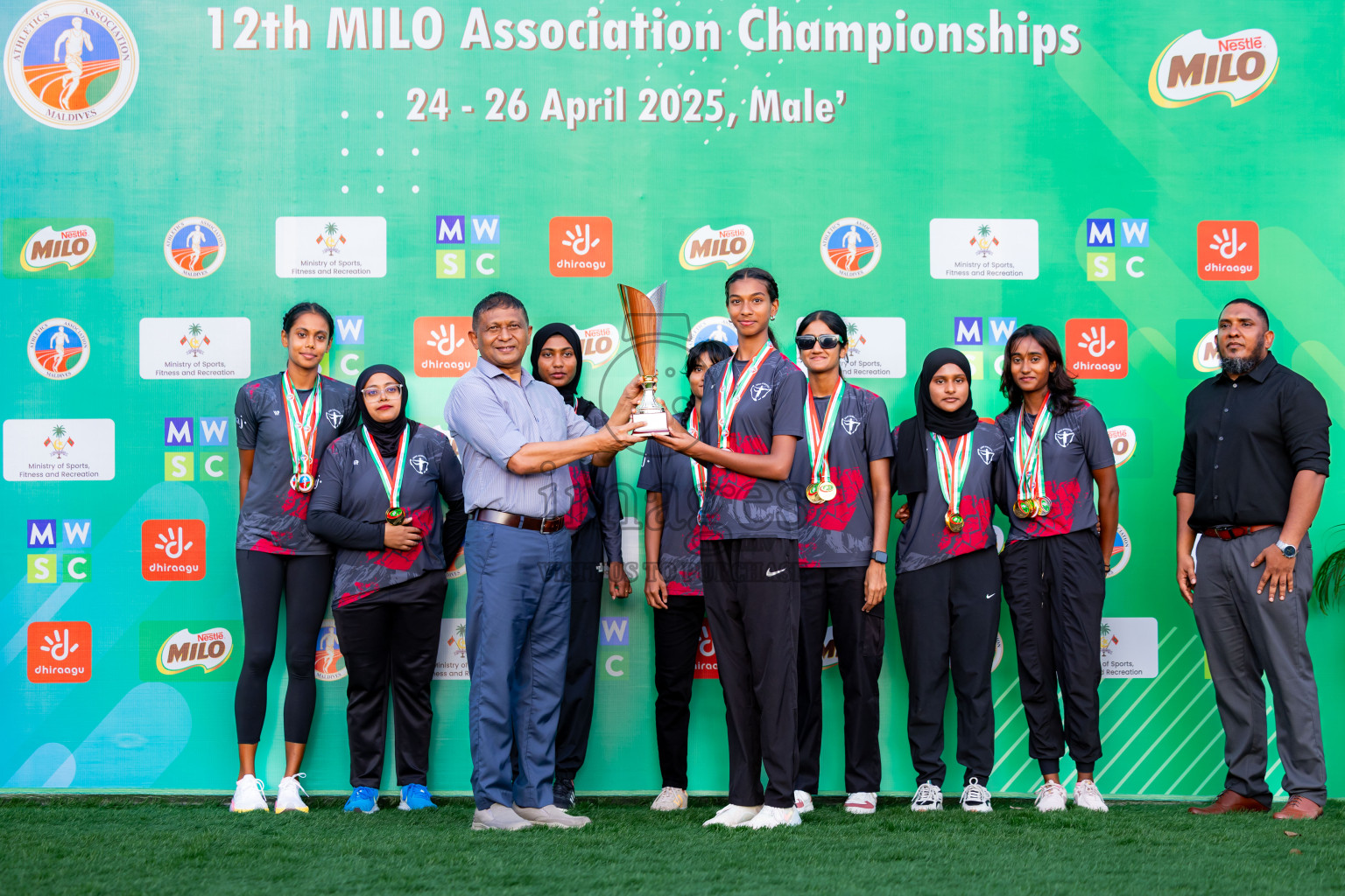 Day 3 of 12th Milo Association Championships was held in Ekuveni Track at Male', Maldives on Saturday, 26th April 2025. Photos: Nausham Waheed / images.mv