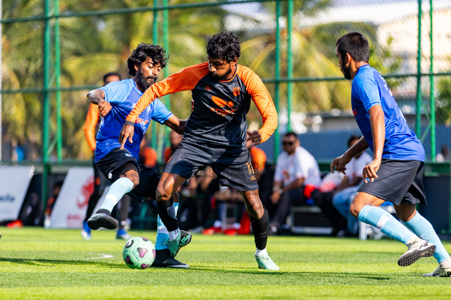 FC Calms vs FC Calms Blue in Day 7 of BG Futsal Challenge 2024 was held on Monday, 18th March 2024, in Male', Maldives Photos: Nausham Waheed / images.mv