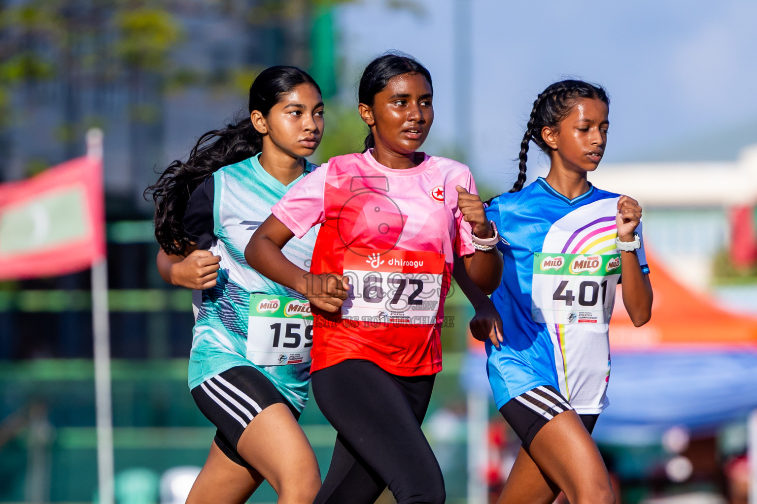 Day 2 of Inter-school Athletics Championship 2025 held in Ekuveni Synthetic Track, Male', Maldives on Tuesday, 07th October 2025. Photos by: Nausham Waheed / Images.mv