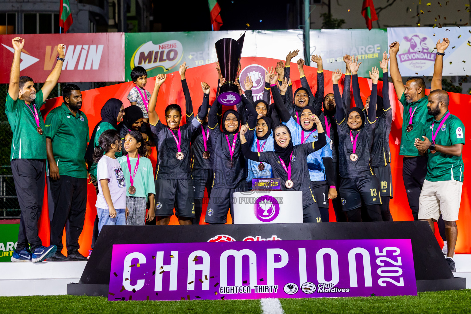 Dhivehi Sifainge Club vs Port Recreation Club in Final of Club Maldives Cup Eighteen Thirty 2025 was held in Rehendi Futsal Ground, Hulhumale', Maldives on Friday, 26th September 2025. Photos: Nausham Waheed  / images.mv