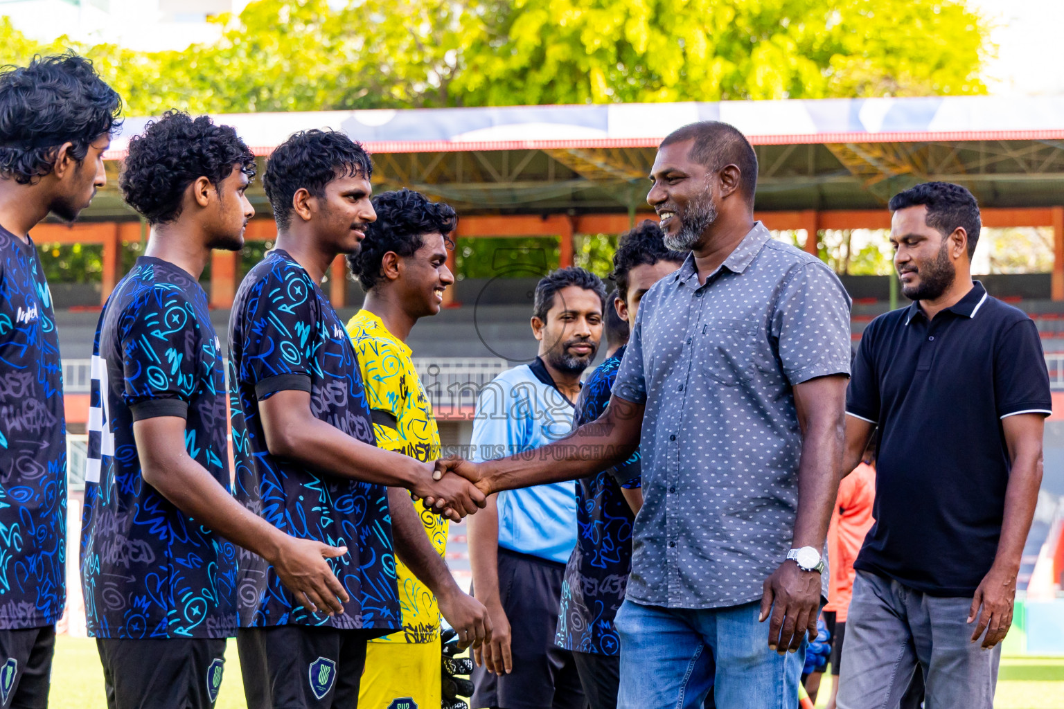 Super United Sports vs Club Eagles in Day 7 of Under 19 Youth Championship 2024 was held at National Stadium in Male', Maldives on Monday, 27th June 2024. Photos: Nausham Waheed / images.mv