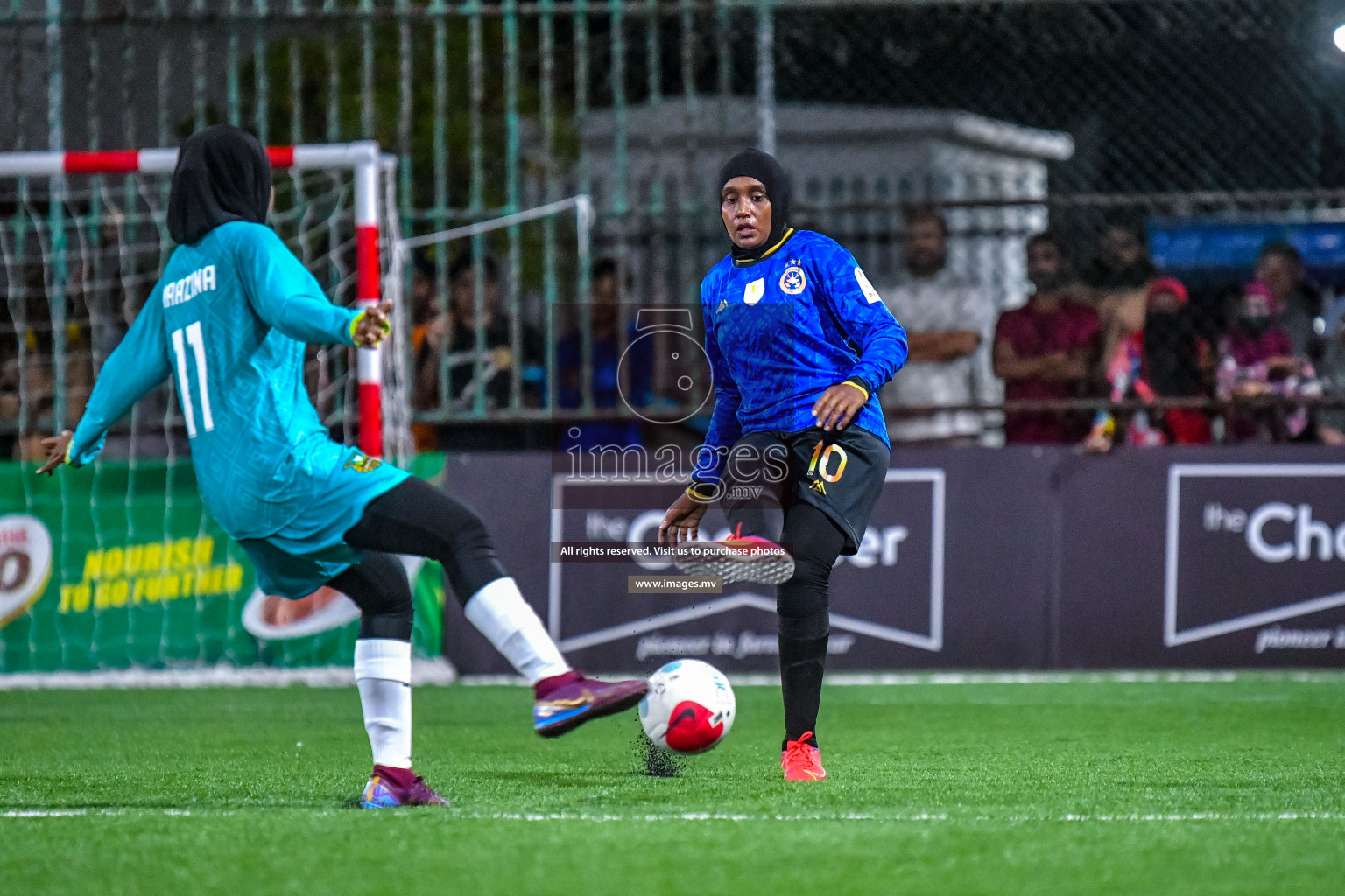 MPL vs WAMCO in Eighteen Thirty Women's Futsal Fiesta 2022 was held in Hulhumale', Maldives on Saturday, 8th October 2022. Photos: Nausham Waheed / images.mv