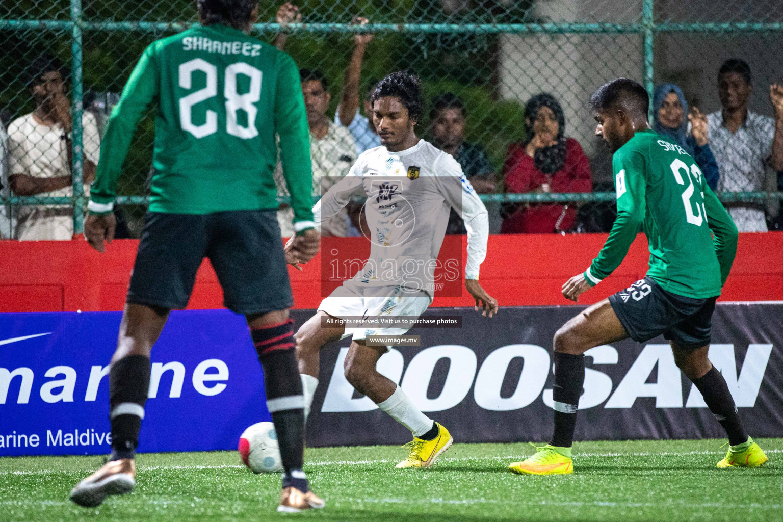 HDh. Finey vs HDh. Kumundhoo in Golden Futsal Challenge 2023 on 05 February 2023 in Hulhumale, Male, Maldives