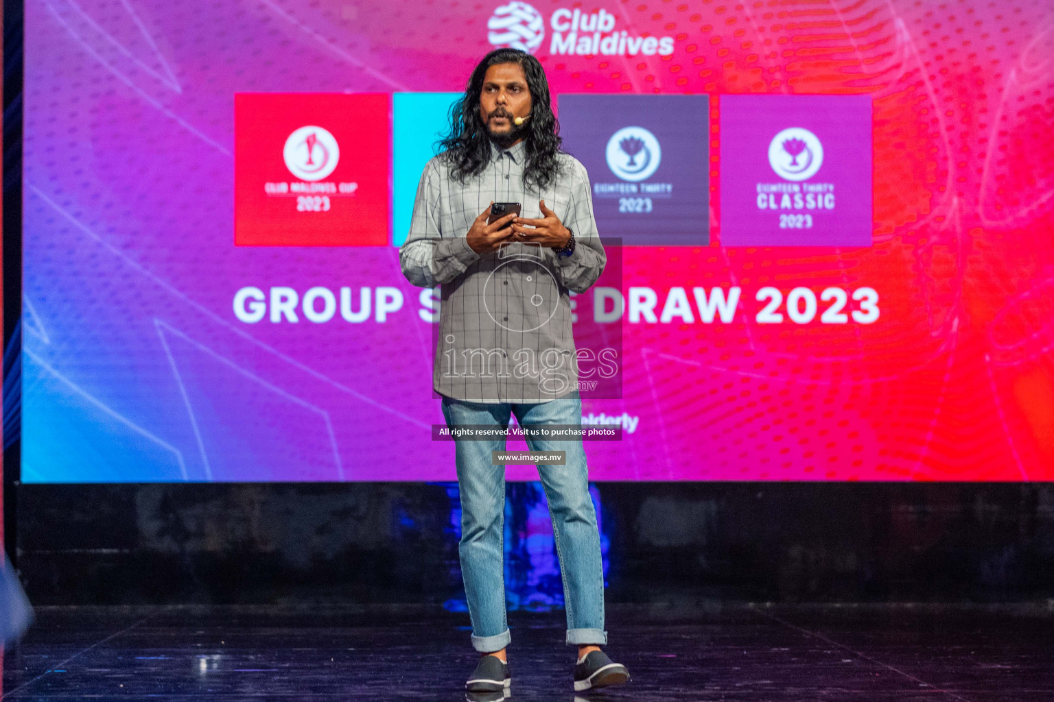 Draw ceremony of Club Maldives 2023 was held on Thursday, 6th July 2023 at PSM Studio in Male', Maldives.  Photos: Ismail Thoriq / images.mv