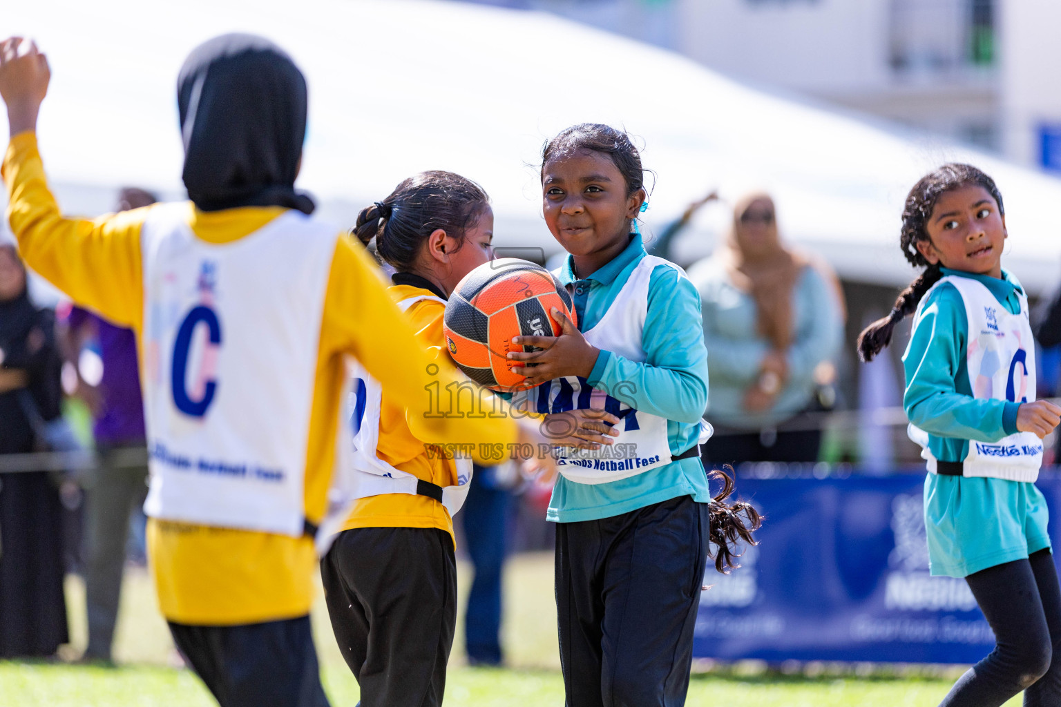 Day 3 of Nestle' Kids Netball Fiesta 2023 held in Henveyru Stadium, Male', Maldives on Saturday, 2nd December 2023. Photos by Nausham Waheed / Images.mv