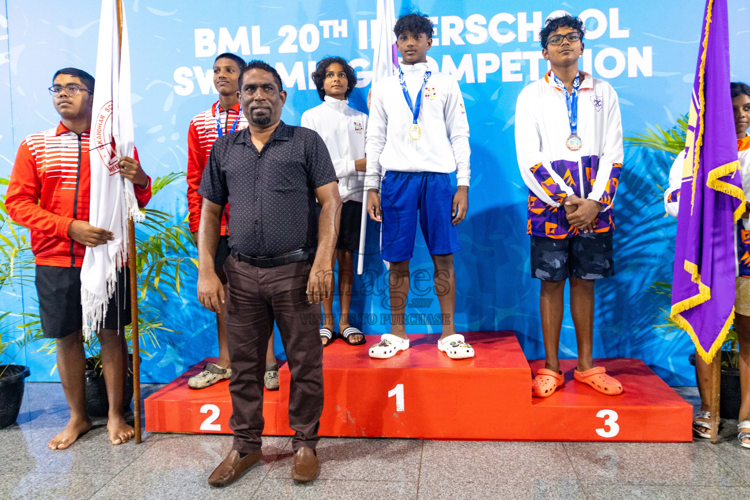 Day 4 of 20th Inter-school Swimming Competition 2024 held in Hulhumale', Maldives on Tuesday, 15th October 2024. Photos: Ismail Thoriq / images.mv