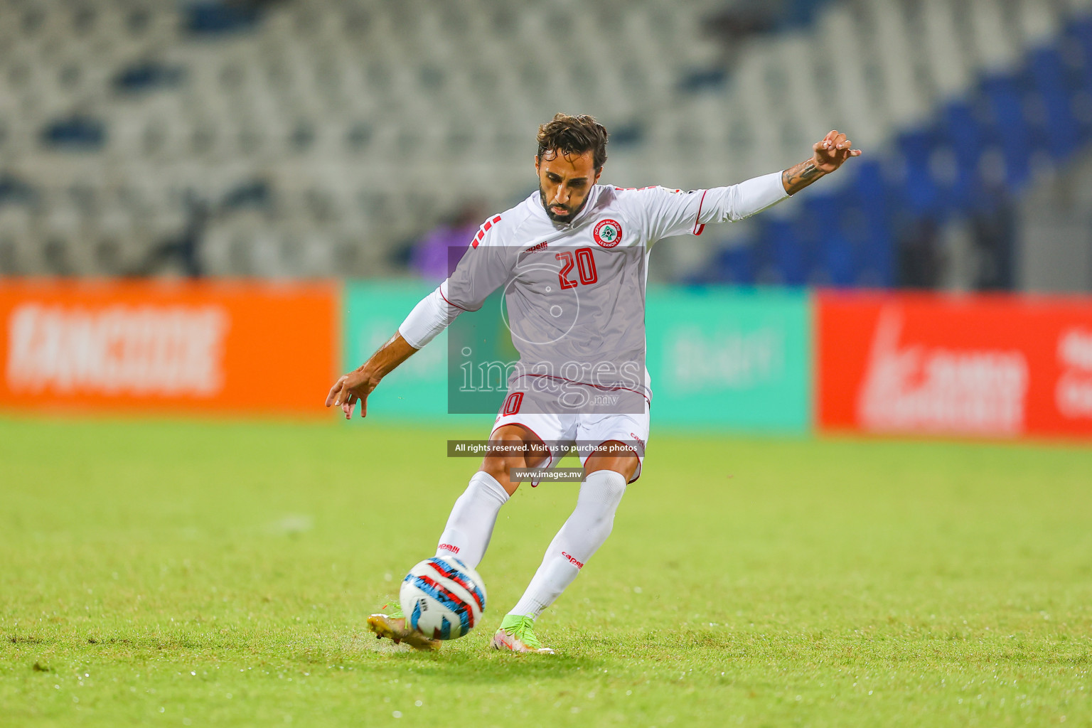 Bhutan vs Lebanon in SAFF Championship 2023 held in Sree Kanteerava Stadium, Bengaluru, India, on Sunday, 25th June 2023. Photos: Nausham Waheed, Hassan Simah / images.mv